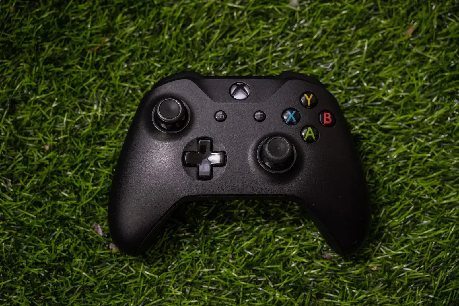 Xbox controller in grass