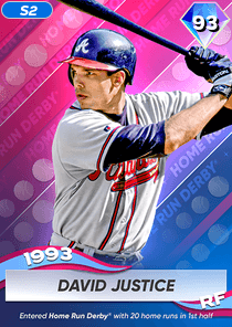 David Justice Card