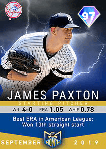 James Paxton Card
