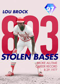 Lou Brock Card