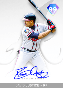 David Justice Card