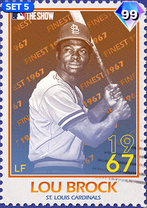 Lou Brock Card